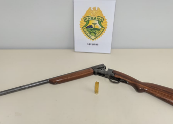 Homem e preso por posse ilegal de arma, em Guarapuava