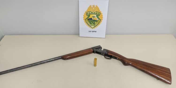 Homem e preso por posse ilegal de arma, em Guarapuava