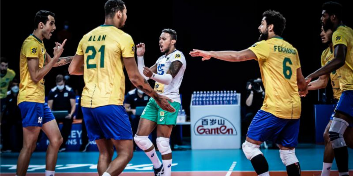 Brasil vence Bulgária e assume liderança provisória da Liga das Nações de Vôlei