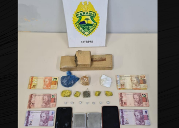 Homem e mulher são presos por suspeita de tráfico de drogas em Guarapuava