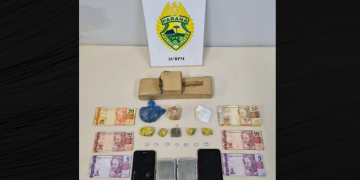 Homem e mulher são presos por suspeita de tráfico de drogas em Guarapuava