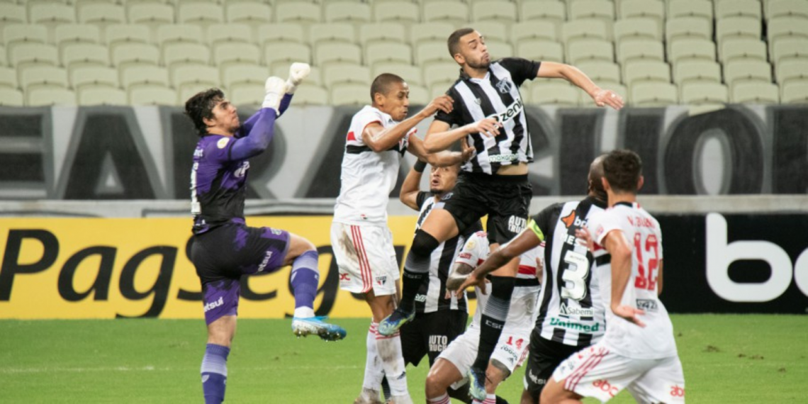 BRASILEIRÃO: CEARÁ E SÃO PAULO CRIAM BOAS CHANCES, MAS EMPATAM NA RODADA