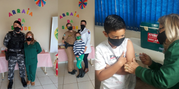 16º BPM REALIZA A VACINAÇÃO DE POLICIAIS MILITARES E SEUS FAMILIARES