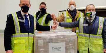 Saúde recebe 47 mil itens do “kit intubação” doados pelo governo irlandês