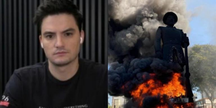 Felipe Neto exalta vandalismo da esquerda: “Fogo nos genocidas”
