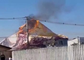 Queda de balão provoca incêndio no Boqueirão, em Curitiba