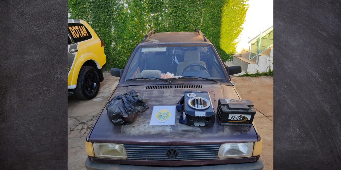 Polícia Militar recupera veículo roubado em Pitanga