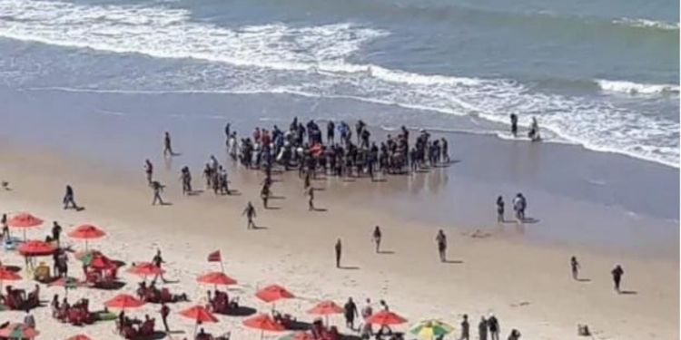 Banhista quase tem a perna arrancada por tubarão em Recife