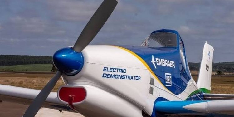 Embraer anuncia o primeiro voo de seu avião com motor elétrico