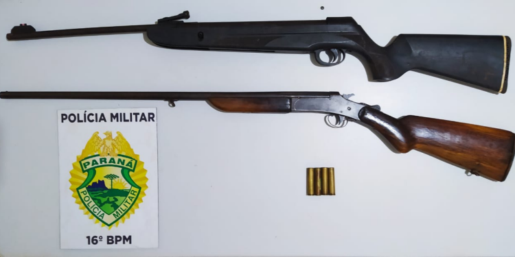 Homem é preso por posse ilegal de arma de fogo, no município de Candói