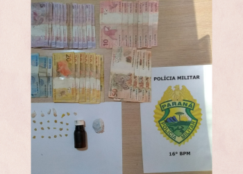 Policia Militar prende homem suspeito de tráfico de drogas no Pinhão