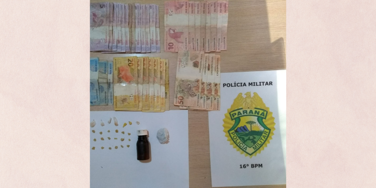 Policia Militar prende homem suspeito de tráfico de drogas no Pinhão