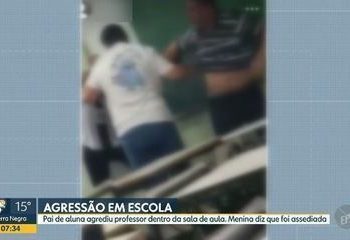 Pai de aluna agride professor após filha relatar assédio sexual em escola estadual de Cosmópolis; veja vídeo