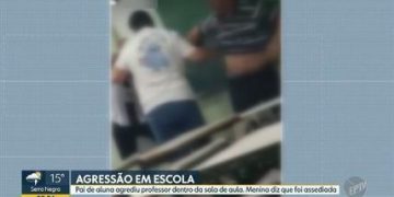 Pai de aluna agride professor após filha relatar assédio sexual em escola estadual de Cosmópolis; veja vídeo
