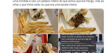 Barata no lanche: cliente diz ter mordido inseto em rede de fast-food em Porto Alegre; ‘fiquei sem reação’