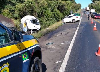Colisão frontal deixa 4 mortos na BR 277, em Guarapuava