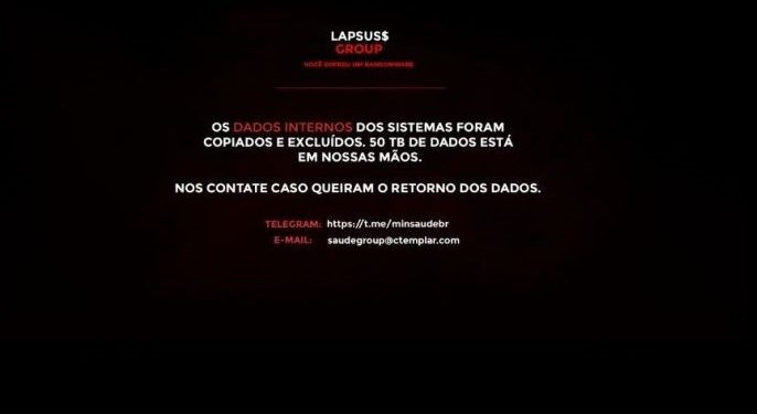 Ministério da Saúde: site sofre ataque hacker e dados são excluídos