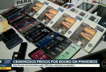 GPS de celulares ajuda a prender dupla que roubou eletrônicos para presentear familiares