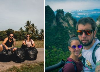 Brasileiros ficam presos em ilha da Malásia por conta da pandemia e criam projeto ambiental