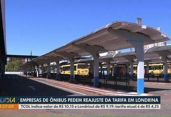 Empresas do transporte coletivo pedem reajuste da tarifa e indicam valor em torno de R$ 10, em Londrina