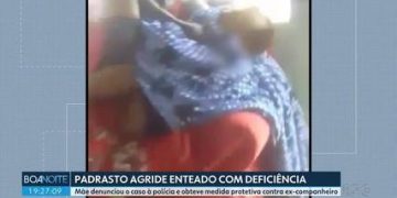 Vídeo mostra padrasto agredindo enteado autista e com deficiência, em Guarapuava