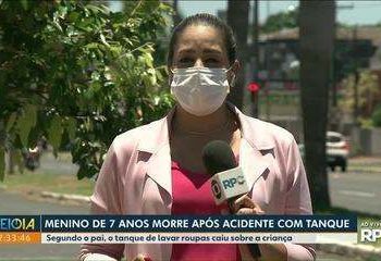 Menino de 7 anos morre após tanque de lavar roupa cair sobre ele, no Paraná, diz PM
