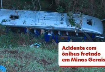 Acidente com ônibus da Buser deixa dois mortos e 34 feridos na BR-381, em João Monlevade
