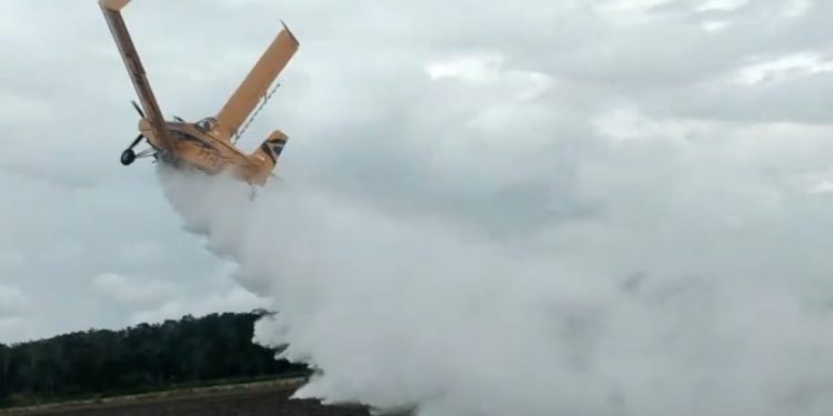 Avião agrícola cai em fazenda no Tocantins após asas quebrarem e piloto sobrevive