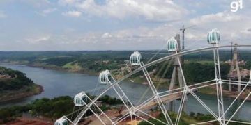Roda gigante com 88 metros de altura é a nova atração turística de Foz do Iguaçu; VÍDEO