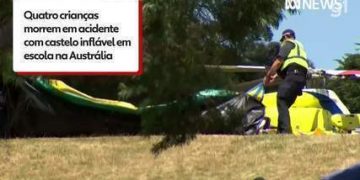 Cinco crianças morrem em acidente com castelo inflável em escola na Austrália