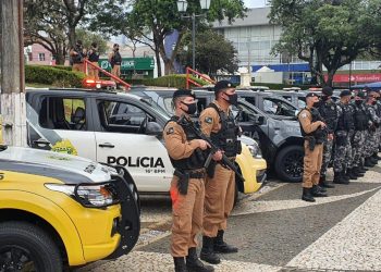 Setor policial movimentado em Guarapuava