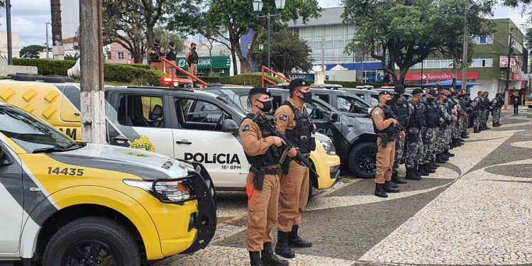 Setor policial movimentado em Guarapuava