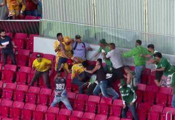 Torcedores de Gama e Brasiliense entram em confronto no Estádio Mané Garrincha