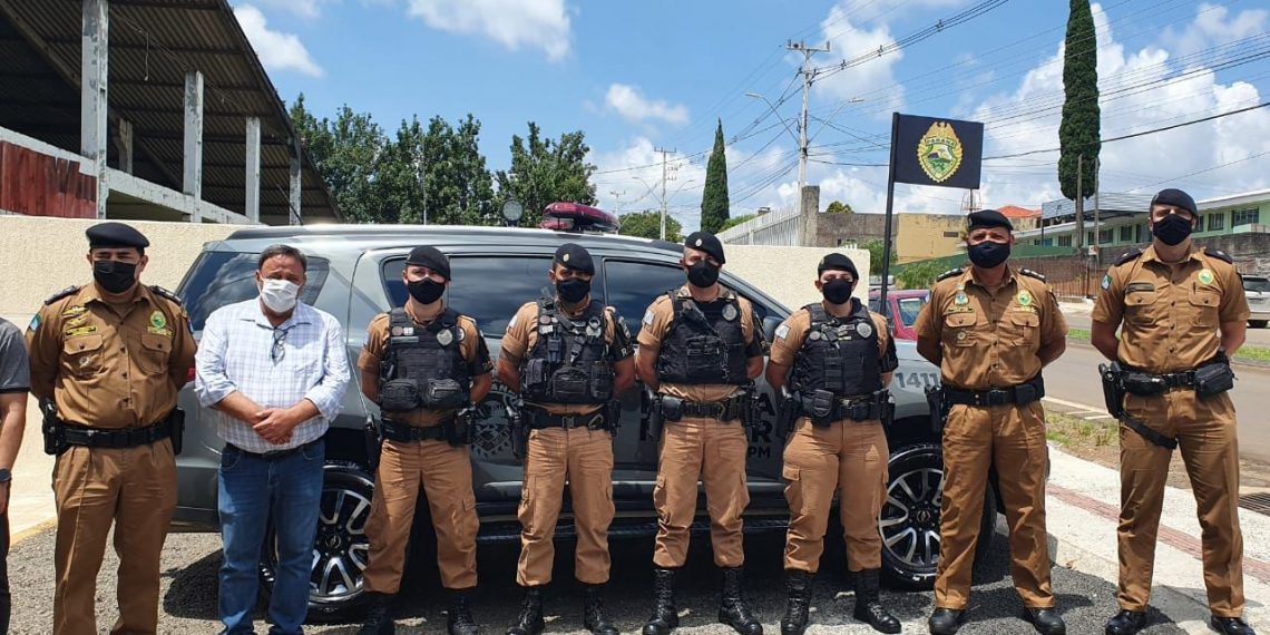 REFORÇO DO POLICIAMENTO COM EQUIPE ROTAM EM PINHÃO