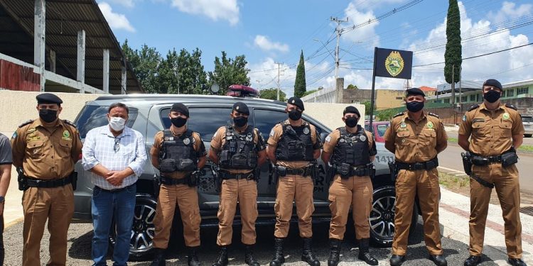 REFORÇO DO POLICIAMENTO COM EQUIPE ROTAM EM PINHÃO