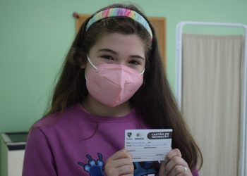Guarapuava tem primeira criança entre 5 a 11 anos vacinada contra a Covid-19