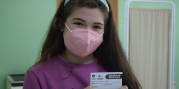 Guarapuava tem primeira criança entre 5 a 11 anos vacinada contra a Covid-19