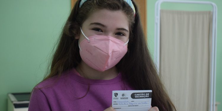 Guarapuava tem primeira criança entre 5 a 11 anos vacinada contra a Covid-19
