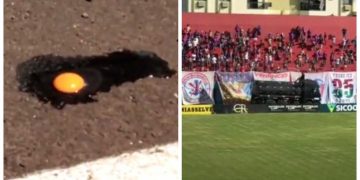 Em SC 40°C tem ovo frito em rua e caminhão-pipa para torcida em estádio