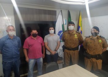 Comandante do 16° BPM visita a 3ª CIA de Pitanga