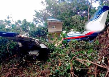Aeronave cai na Fazenda Piquet, no Jardim Botânico