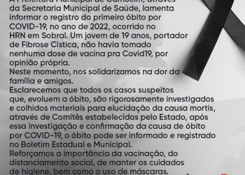 Jovem que recusou vacina morre de Covid no Ceará: ‘Não havia tomado nenhuma dose, por opinião própria’