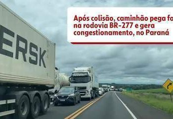 Candói: Homem morre em batida entre carretas na BR-277