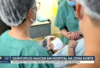 Mulher dá à luz quíntuplos em maternidade da Zona Norte de SP