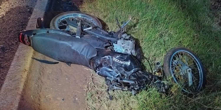Homem morre em acidente entre moto e carro na PR-573, em Corbélia