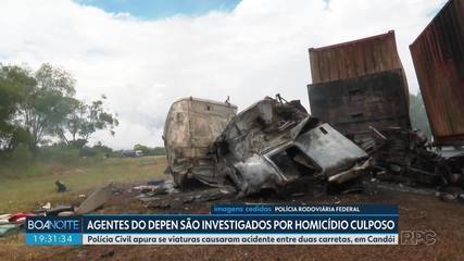 ‘Vi duas viaturas do Depen em alta velocidade’, diz testemunha sobre acidente envolvendo agentes penais e que matou caminhoneiro no Paraná