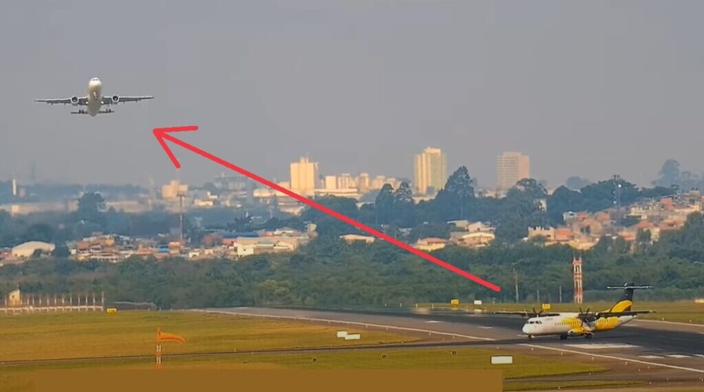 Avião da Latam arremete a segundos do pouso por ter outro avião na pista em Guarulhos