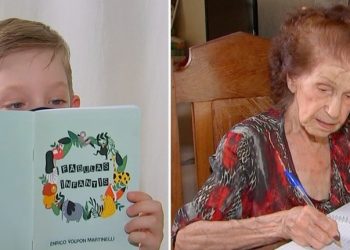 Com diferença de 85 anos, criança e idosa lançam 1º livro e mostram que não há idade para se apaixonar pela literatura