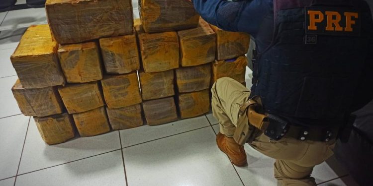 PRF apreende quase 300 kg de maconha no Oeste do Estado
