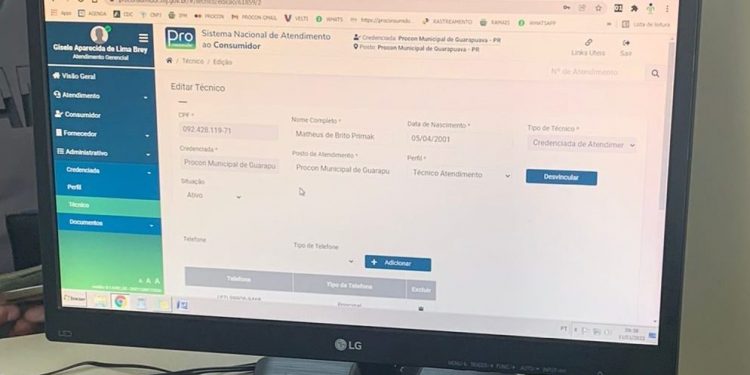 PLATAFORMA DO PROCON DE GUARAPUAVA ESTÁ INTEGRADA AO SISTEMA NACIONAL DE DEFESA DO CONSUMIDOR